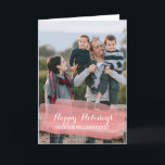 Red Watercolor Brushstroke Holiday Photo Card<br><div class="desc">Trendy and modern Watercolor Brushstroke Holiday Photo Greeting Card with simple watercolor look brushstrokes in red. This elegant and chic photo card can be easily customised with your own photo and personalised holiday greeting. Find more customisation options by clicking Customise It.  Photography © Storytree Studios,  Stanford,  CA</div>