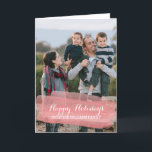 Red Watercolor Brushstroke Holiday Photo Card<br><div class="desc">Trendy and modern Watercolor Brushstroke Holiday Photo Greeting Card with simple watercolor look brushstrokes in red. This elegant and chic photo card can be easily customised with your own photo and personalised holiday greeting. Find more customisation options by clicking Customise It.  Photography © Storytree Studios,  Stanford,  CA</div>