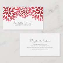 Red Watercolor Chrysanthemums