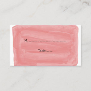 Red Watercolor Wedding Place Cards