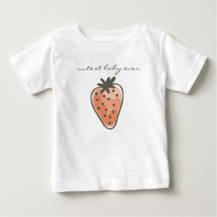 RED WATERCOLOUR STRAWBERRIES cutest baby ever T-Shirt