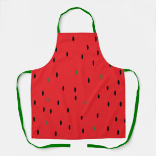 Red Watermelon Background Apron