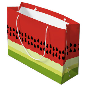 Red Watermelon Slice Gift Bag