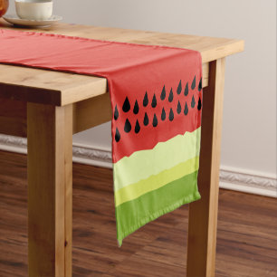 Red Watermelon Slice Table Runner