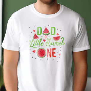 Red Watermelon summer 1st birthday, Dad's T-Shirt
