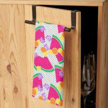 Red Watermelon Yellow Lemons Tropical