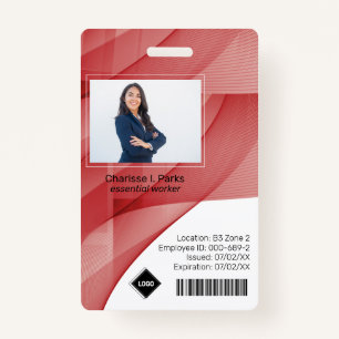 Red Wave   Employee Photo ID Company Security ID Badge