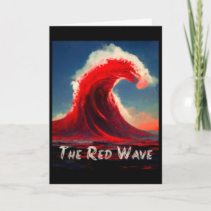 Red Wave Is Coming Republican Vote Card