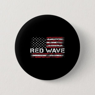 Red Wave - Usa 2025 Election Republican American F 6 Cm Round Badge