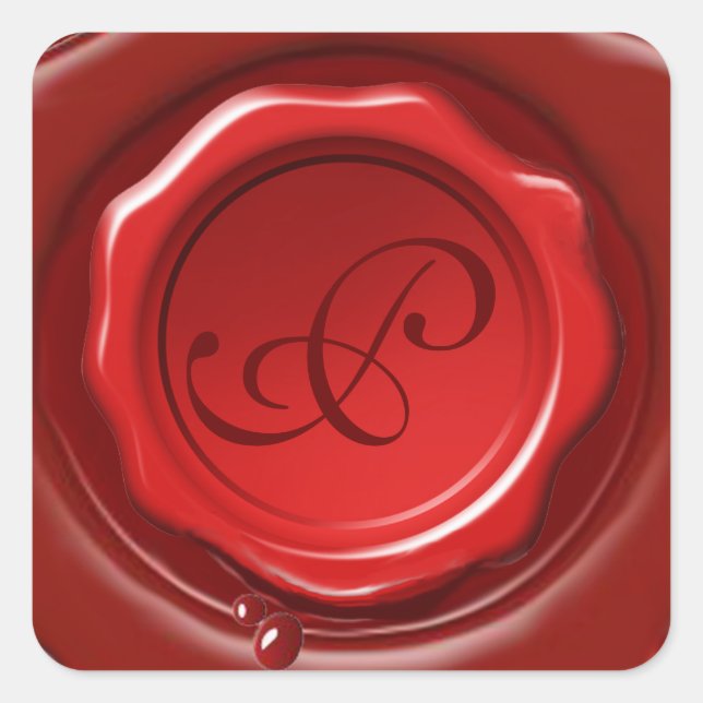 RED  WAX SEAL Monogram (Front)