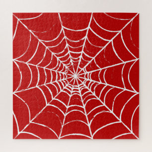 Red Web Jigsaw Puzzle