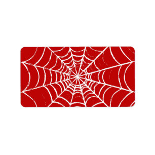 Red Web Label