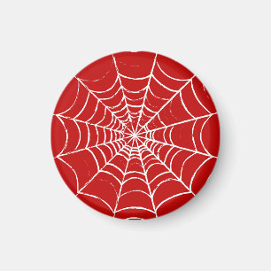 Red Web Magnet