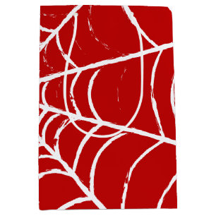 Red Web Medium Gift Bag