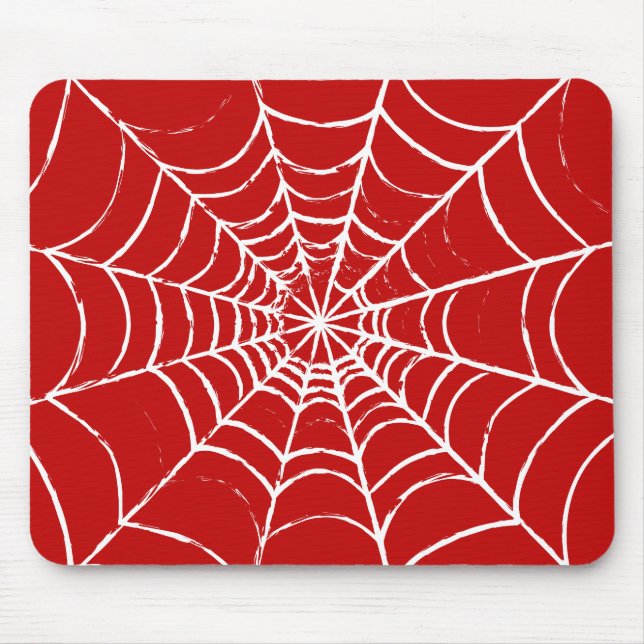 Red Web Mouse Pad (Front)