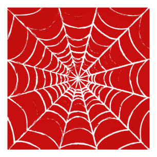 Red Web Photo Print