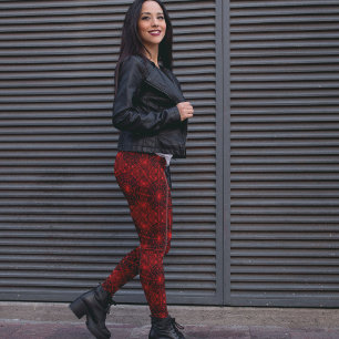 Red Webs Leggings – Fun