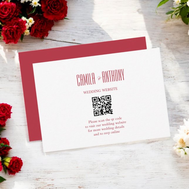 Red Wedding Enclosure Card (Creator Uploaded)