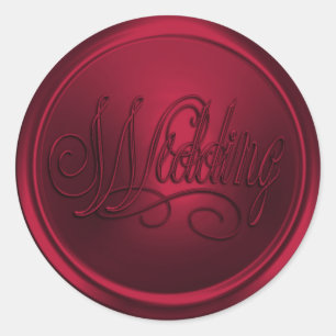 Red Wedding Envelope Seal