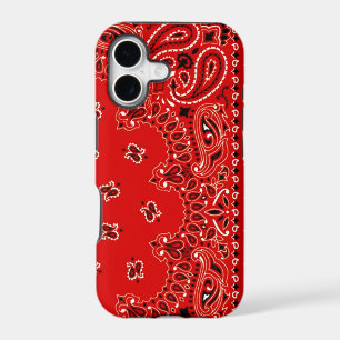 Red Western Bandanna Scarf Fabric Wrap