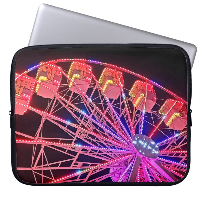 Red wheel laptop sleeve (Front)