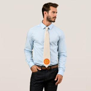 Red Wheel of Dharma (Buddhist Art) Tie