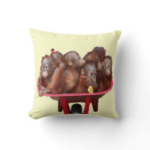 Red Wheelbarrow Orangutan Babies