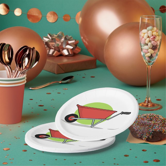 Red Wheelbarrow Paper Plate (Creator Uploaded)