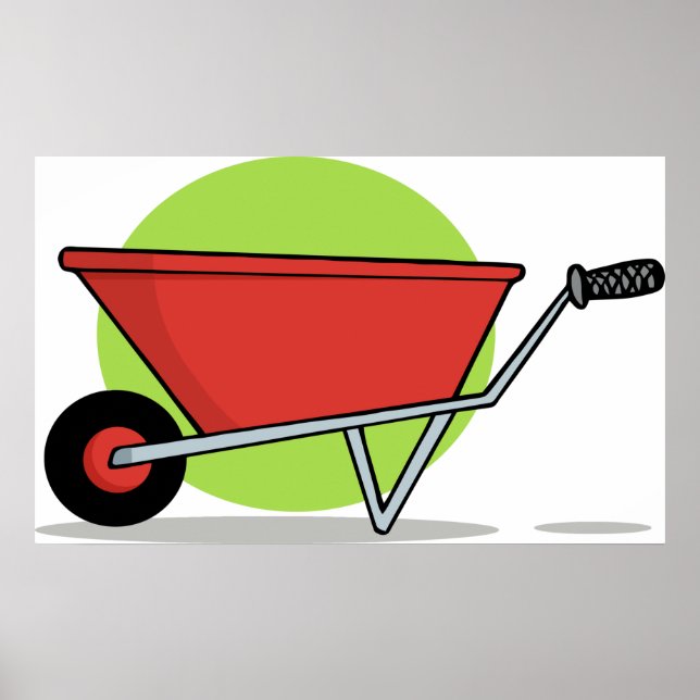 Red Wheelbarrow Poster (Front)