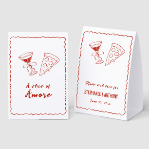 Red Whimsical Frame That's Amore Italian Wedding