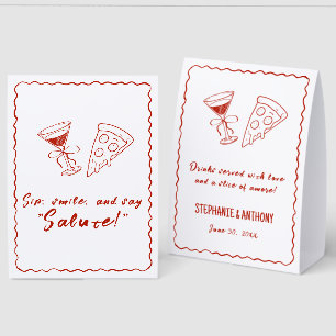 Red Whimsical Frame That's Amore Italian Wedding