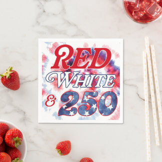 Red White & 250 Napkin
