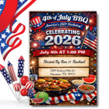 Red White America's 250th 4th Of July BBQ