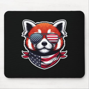 Red White & Blue Bus Driver Crew 4th Of July S Mouse Pad