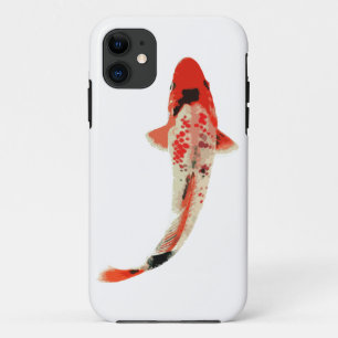 Red, White, and Black Koi Fish iPhone 11 Case