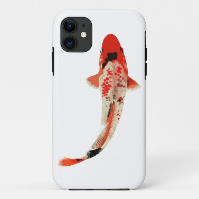Red, White, and Black Koi Fish Case-Mate iPhone Case (Back)