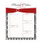 Red, White, and Black Reception Seating Chart