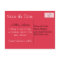 Red, White, and Black Save the Date Postcard
