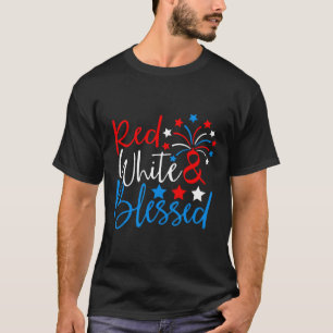 Red White And Blessed Shirt 4th Of July Independen