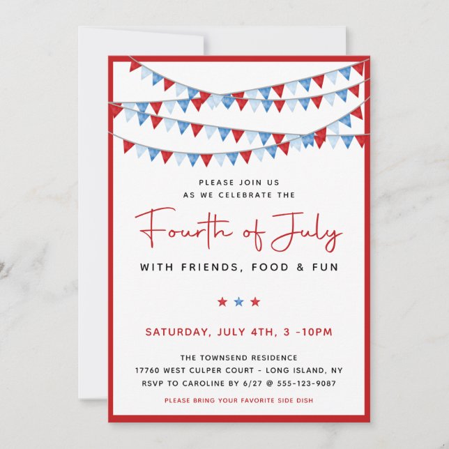 Red, White and Blue 4th of July (Front)