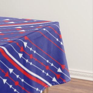 Red White and Blue 4th of July Party Tablecloth