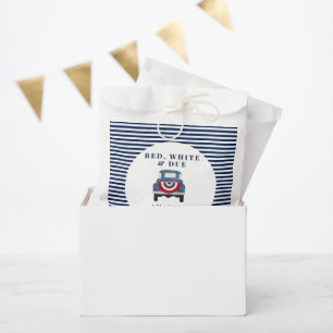 Red White and Blue Baby Shower  Favour  Bag