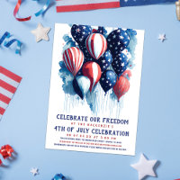 Red White and Blue Balloon 4th of July Party