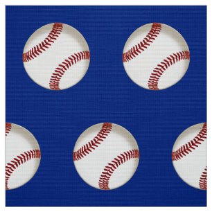 Red White and Blue Baseball Fabric by the Yard