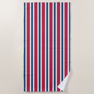 Red White and Blue Beach Towel Gift