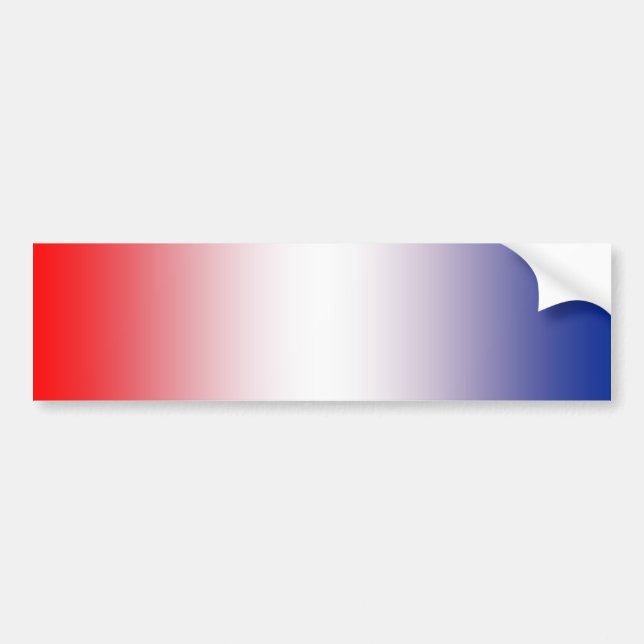 Red, white and blue bumper sticker (Front)