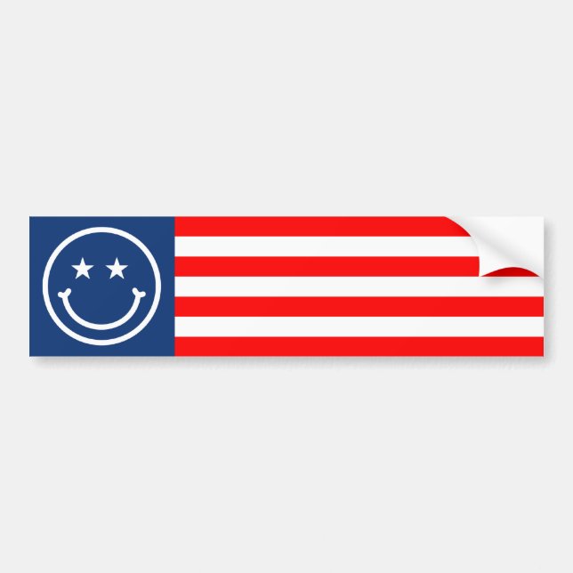 Red, White and Blue Bumper Sticker (Front)