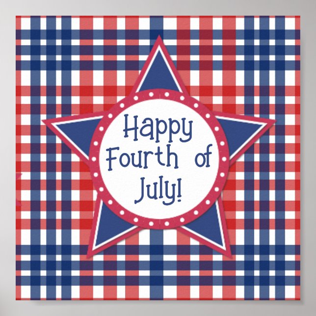 Red, White and Blue Cake Pop Poster (Front)