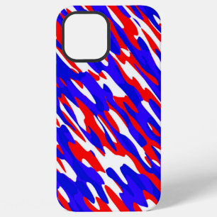 red white and blue camo iPhone 12 pro max case