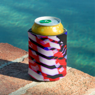 Red White and Blue Can Cooler